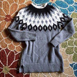Loft Gray Fairisle Sweater
